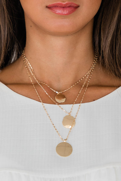 Expect The Best Gold Layered Necklace