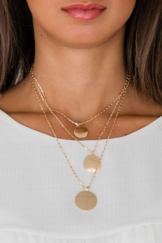 Expect The Best Gold Layered Necklace