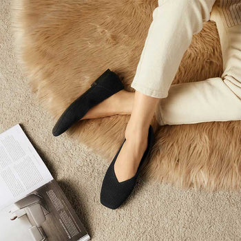Square-Toe Flats