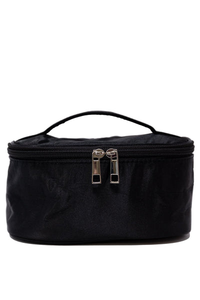 Familiar Style Black Makeup Bag