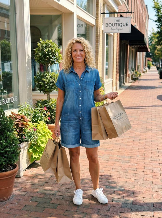 Capri Denim Romper