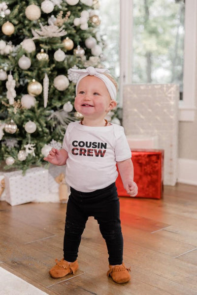 Cousin Crew Graphic White Onesie