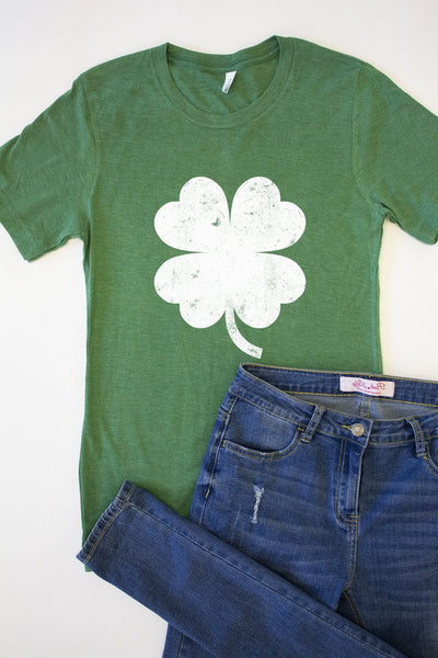 Distressed Shamrock Graphic Tee