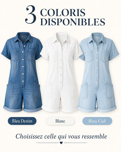 Capri Denim Romper