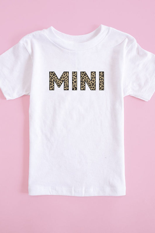 Mini Animal Print Toddler Tee White