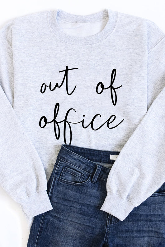 Out Of Office Graphic Ash Sweatshirt