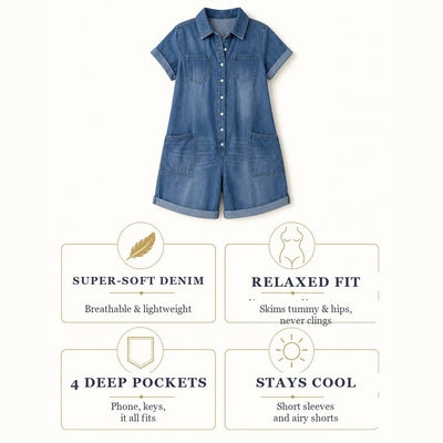 4 reasons to love the Capri Denim Romper