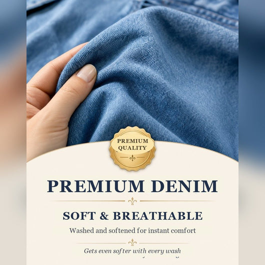 Premium soft breathable denim