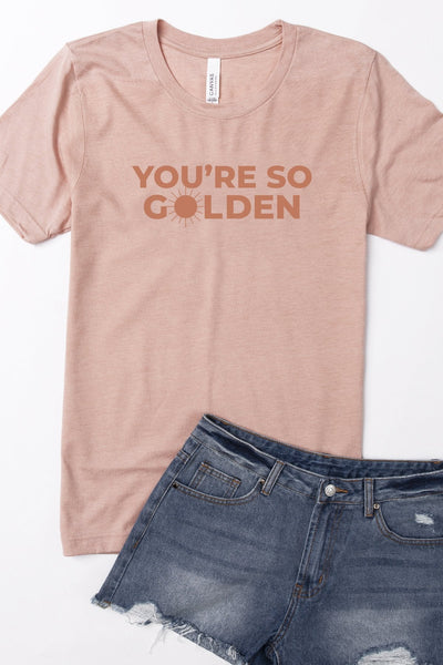 You're So Golden Peach Graphic Tee